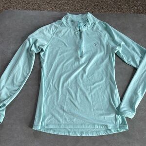 Old Navy Light Aqua Quarter-Zip Athletic Pullover jersey EUC women’s small